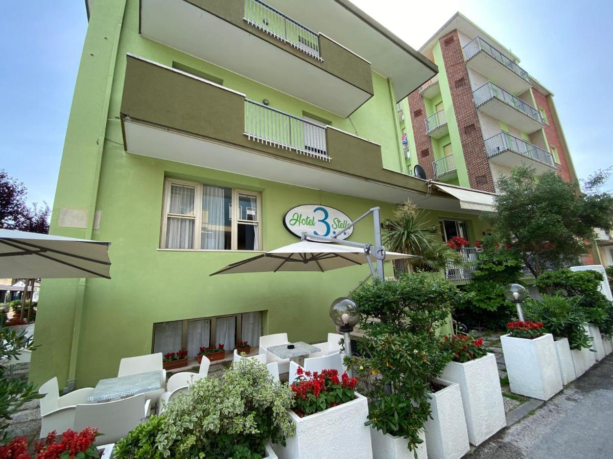 Hotel Tre Stelle Rímini Exterior foto
